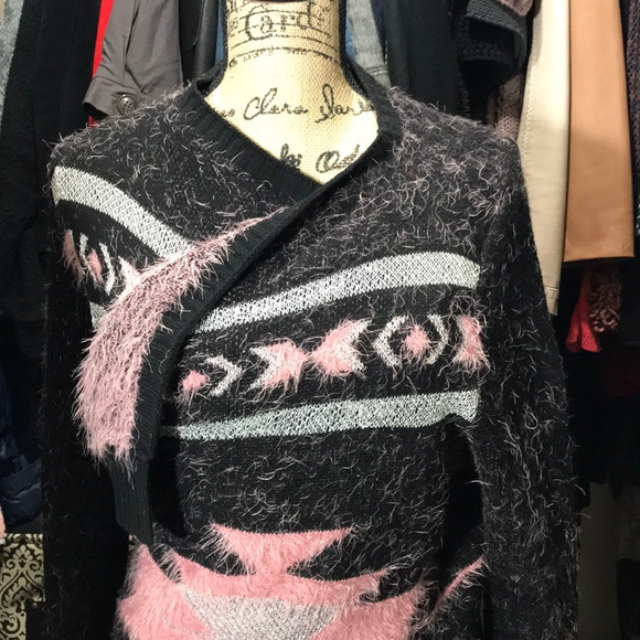 BCBG Fuzzy Sweater - Picture 1 of 6